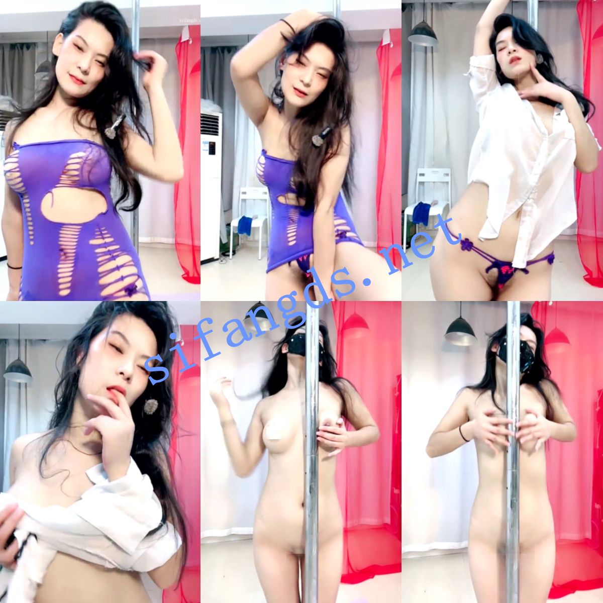 ✨好骚的钢管舞【倔驴】露脸骚舞~美乳大长腿妖娆自慰~爱了 预览图 1