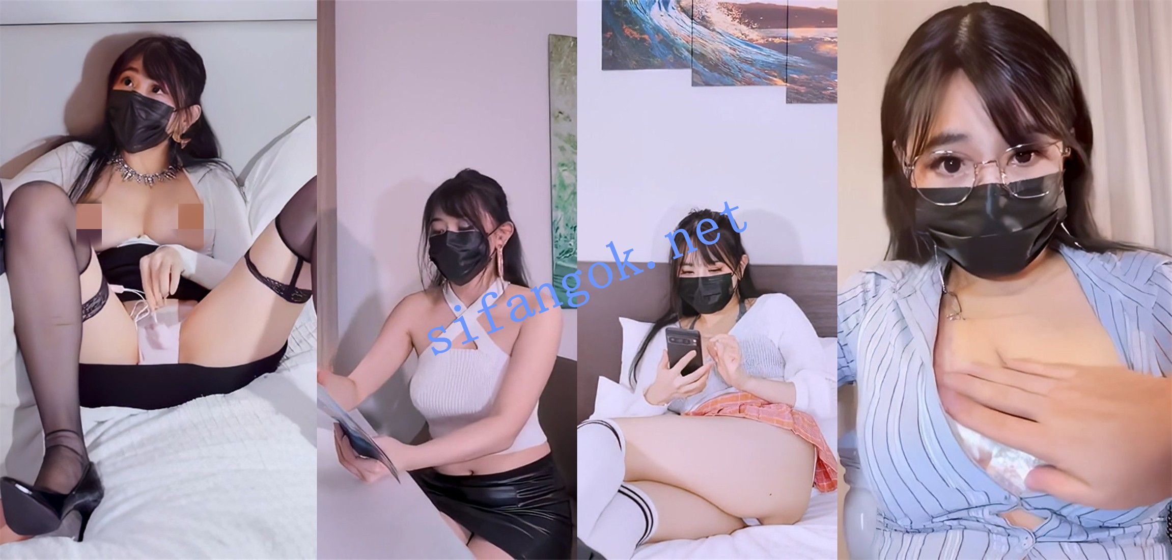 小水水-包臀裙大奶 大奶留学生下 蓝色衬衫 性奴女同事 预览图 1