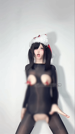 推特顶级COS 希尔薇 2025岁末福利裸舞 圣诞套装顶顶飞 预览图 3