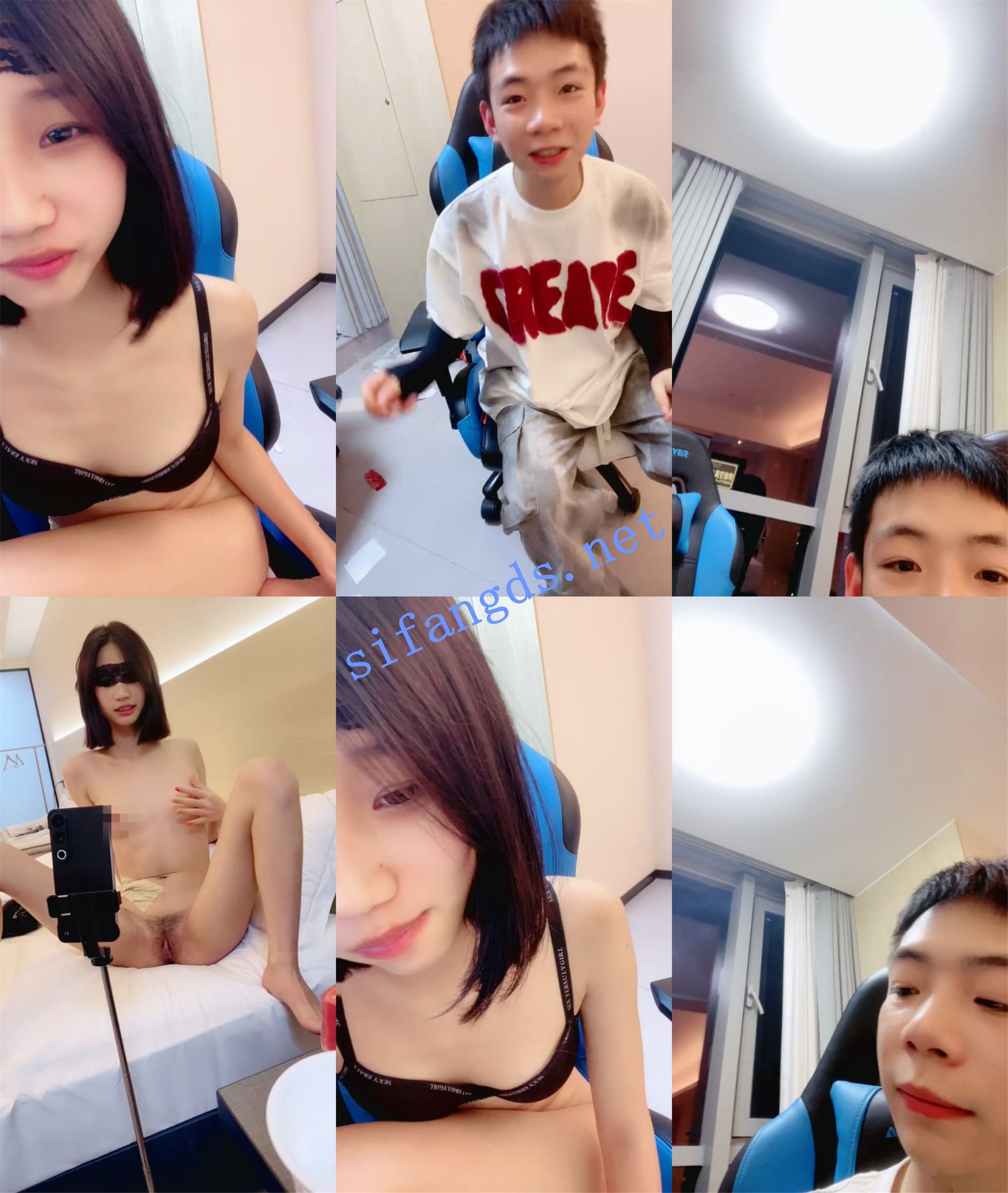 骨感校花~被干~【骚猫爱调教】无套暴力狂插~海用3给手指桶 预览图 1