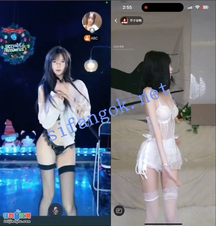 【B站】芥子柒鸭 情趣内衣 丁字裤 露葡萄鲍鱼 定制3V[某房原版]【318M】 预览图 5