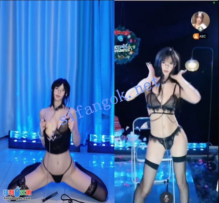 【B站】芥子柒鸭 情趣内衣 丁字裤 露葡萄鲍鱼 定制3V[某房原版]【318M】 预览图 1