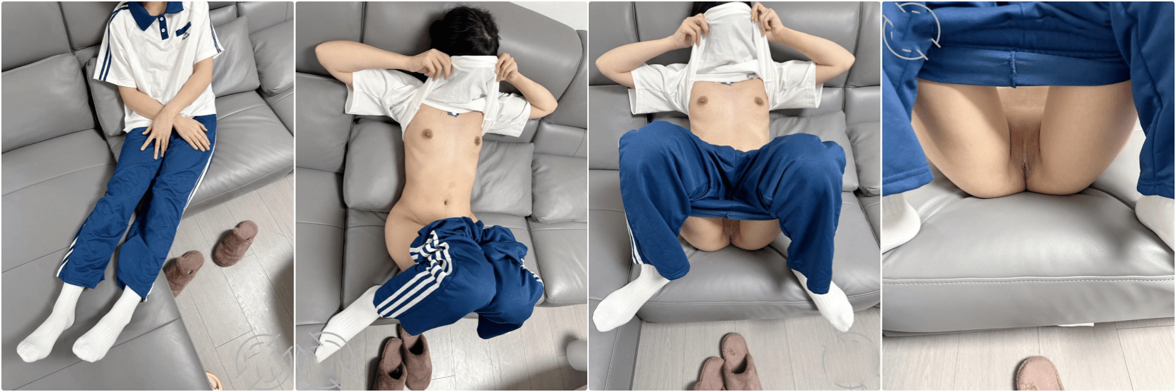 ✅极品萝莉女儿『我是奶气草莓』校服女儿直播足交被我干到尿失禁停播！下次直播前记得锁门，不然爸爸还忍不住 预览图 1