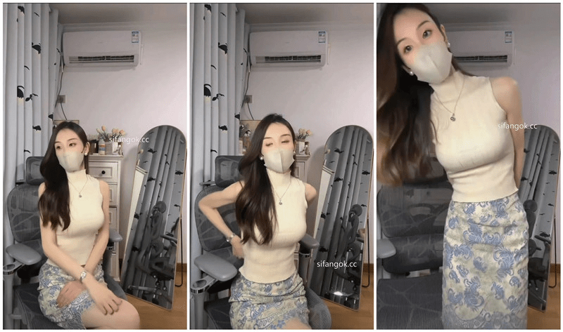 抖音【miss陈】50万粉 分享日常博主 露脸露点 阳具插B自慰(9V) 预览图 1