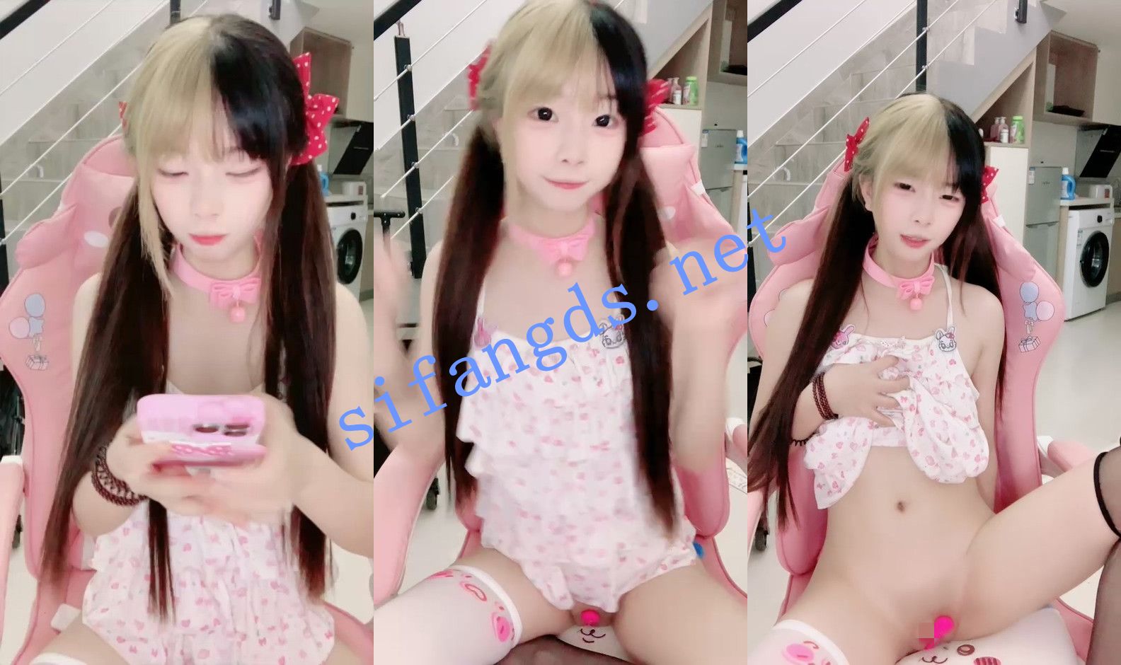 ⚡【呆呆萝】超美新人二次元小萝莉！像充气娃娃一样粉嫩~ 预览图 1