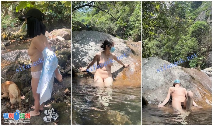 ❤️【cikaimoon/LiWaynix】野外溪流裸泳 远处大哥偷偷欣赏[某房原版]【2.34G】 预览图 3