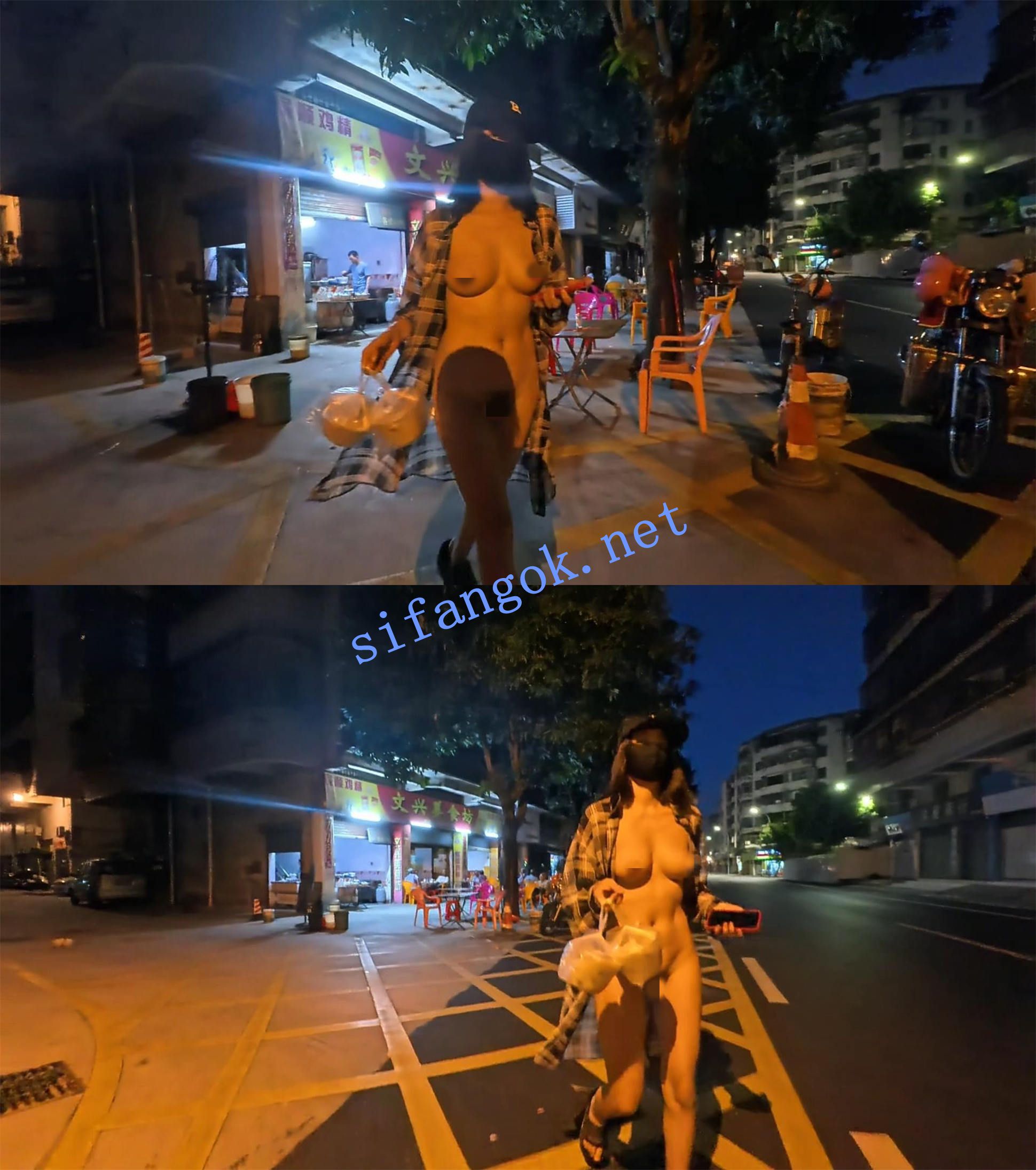 ❤️【cikaimoon】夜市裸露买烧烤人前极限露出 预览图 10