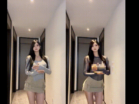 ❤️【AI脱衣精品自制】抖音网红-阿硕小丸子裸舞17V 预览图 9