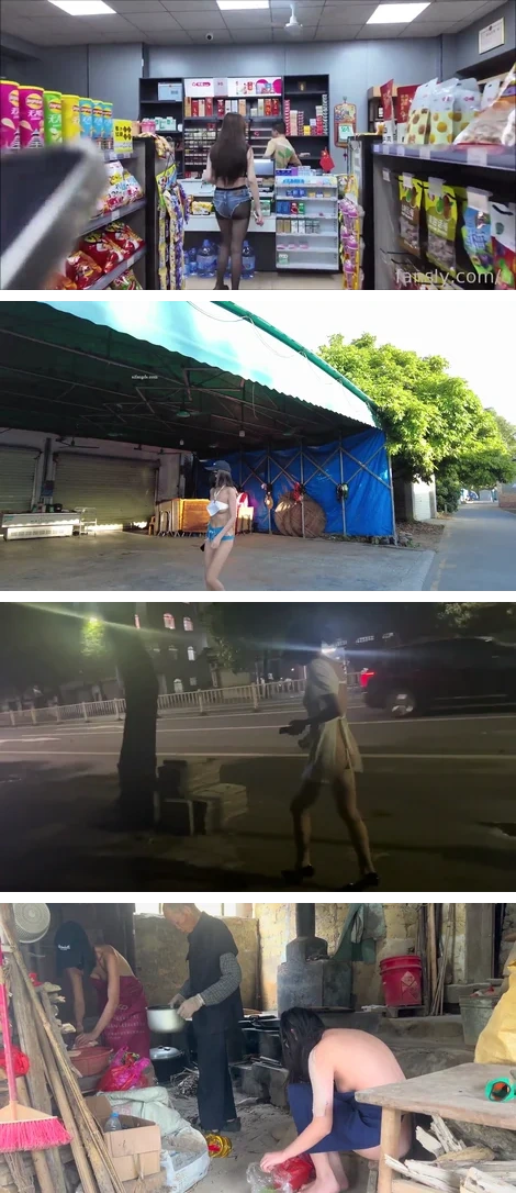 cikaimoon – 露出神人 大胆露出调戏大爷，颜料画成假衣服，街边露出 视频合集1-7弹+11月最新更新大合集【77V37G】 预览图 27