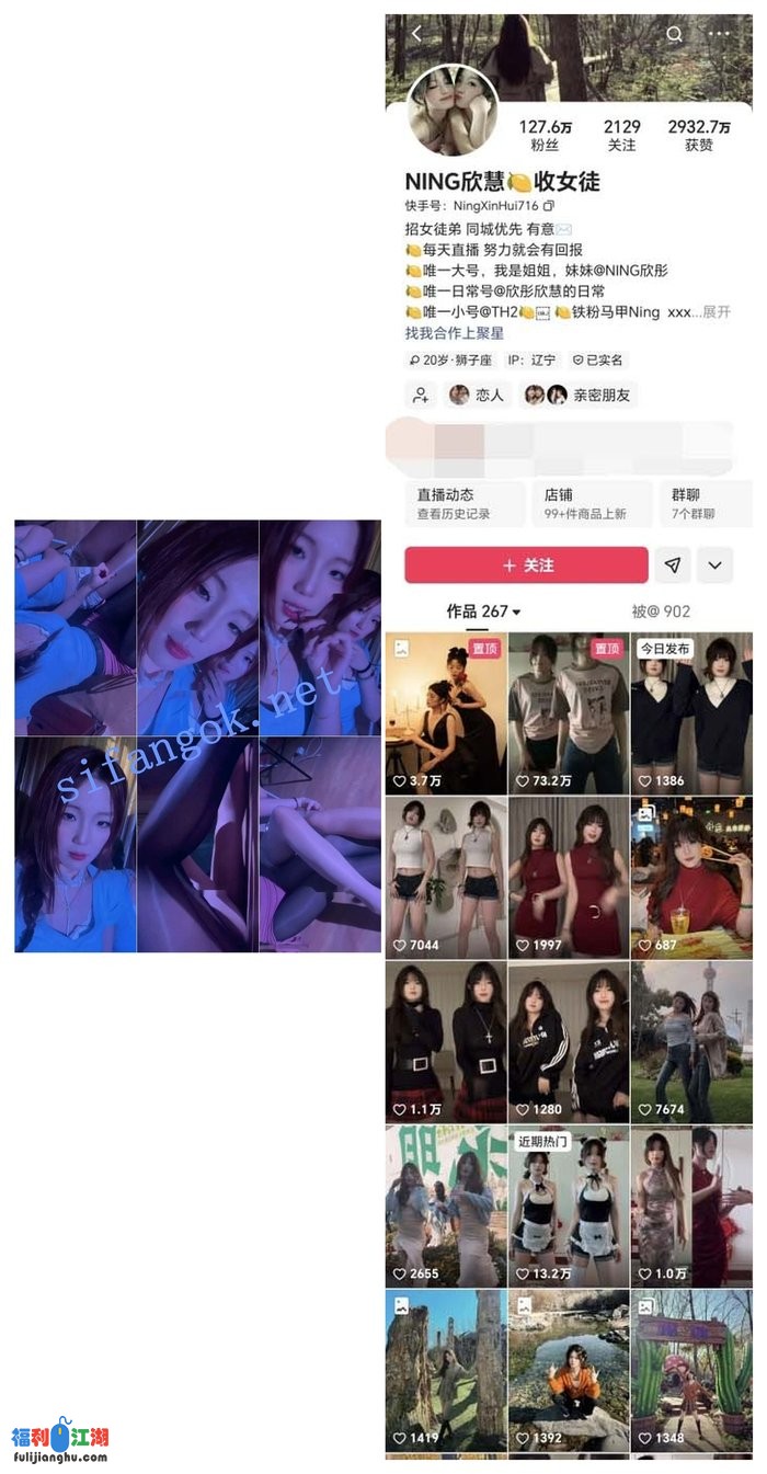 ✅抖音 NING欣慧 130万粉 双胞胎 大尺度视频 爱跳舞的双胞胎[某房原版]【81.7M】 预览图 6