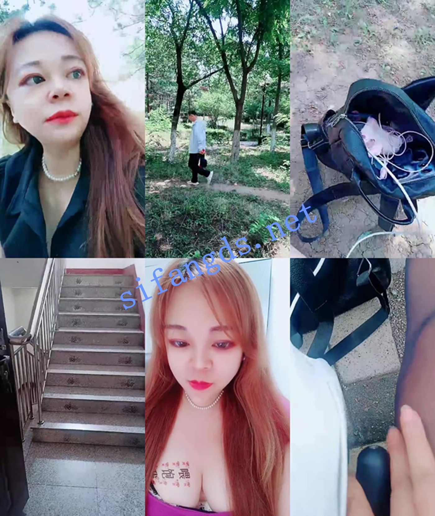 灬御姐超骚！【调教小母狗】楼梯全裸自慰~野外空挡黑牛！ 预览图 1