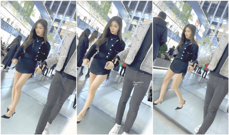 KFC 大神一路跟踪抄底大长腿美女和帅男友逛街❤️极品短裙 黑色骚丁 预览图 1