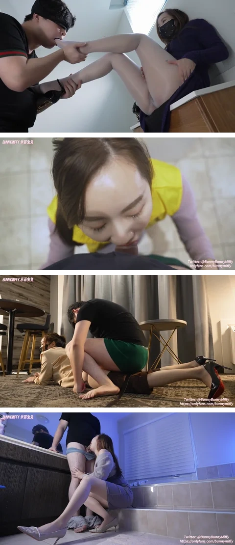 米菲兔BunnyMiffy – 高跟丝袜加眼镜 操骚逼女发型师 各种剧情 截至25年底 付费合集【73V114G】 预览图 20