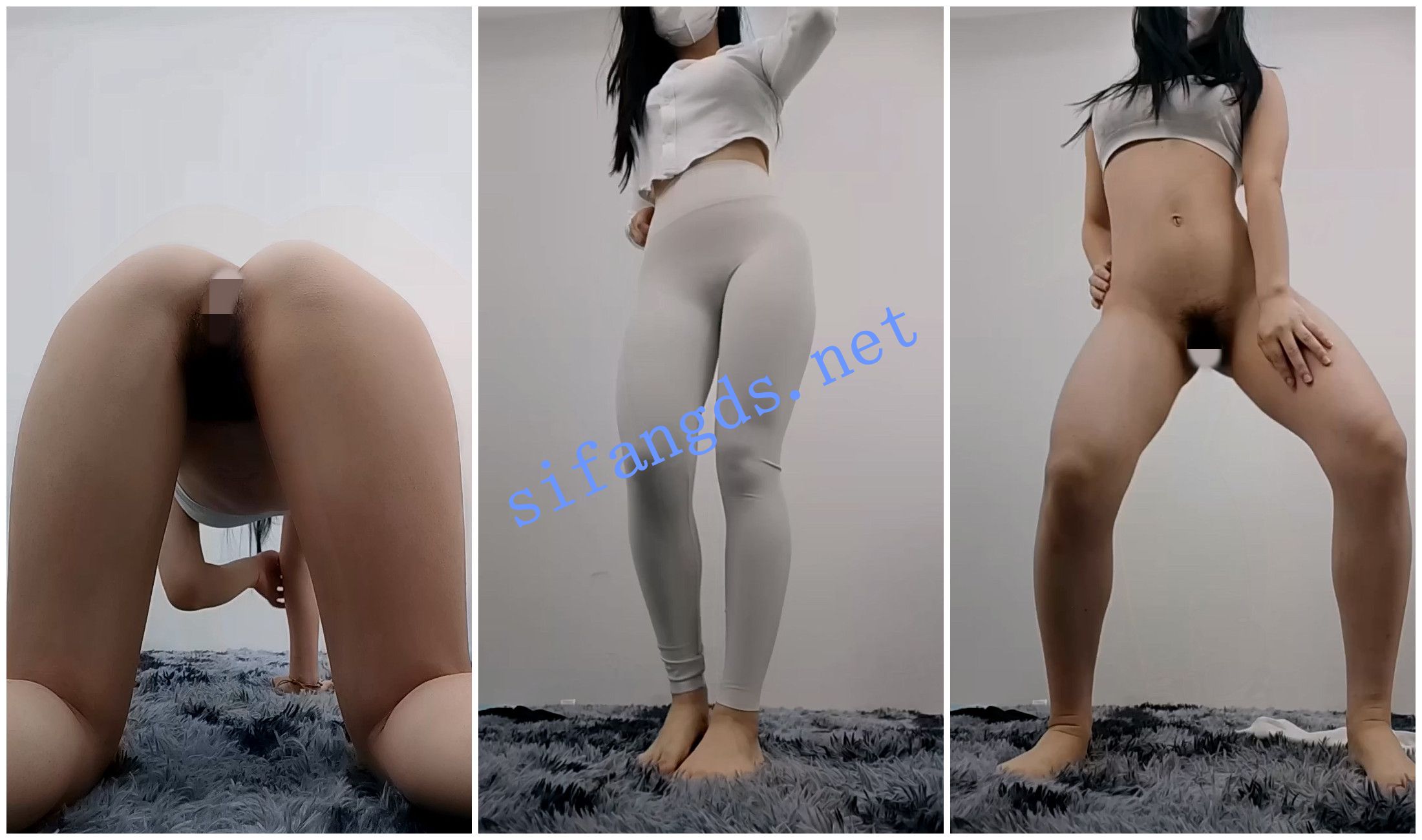 【快手福利】裸舞翘臀妹子【鱼呦】自慰扭动翘臀 预览图 1