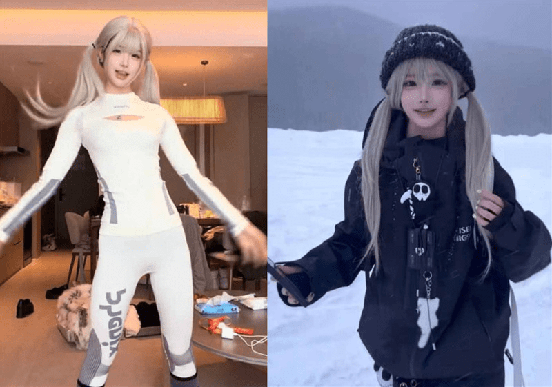 抖音清纯网红【king桑】滑雪后空翻遭打假 福利姬身份被一同曝光 前男友跟着塌房 预览图 1