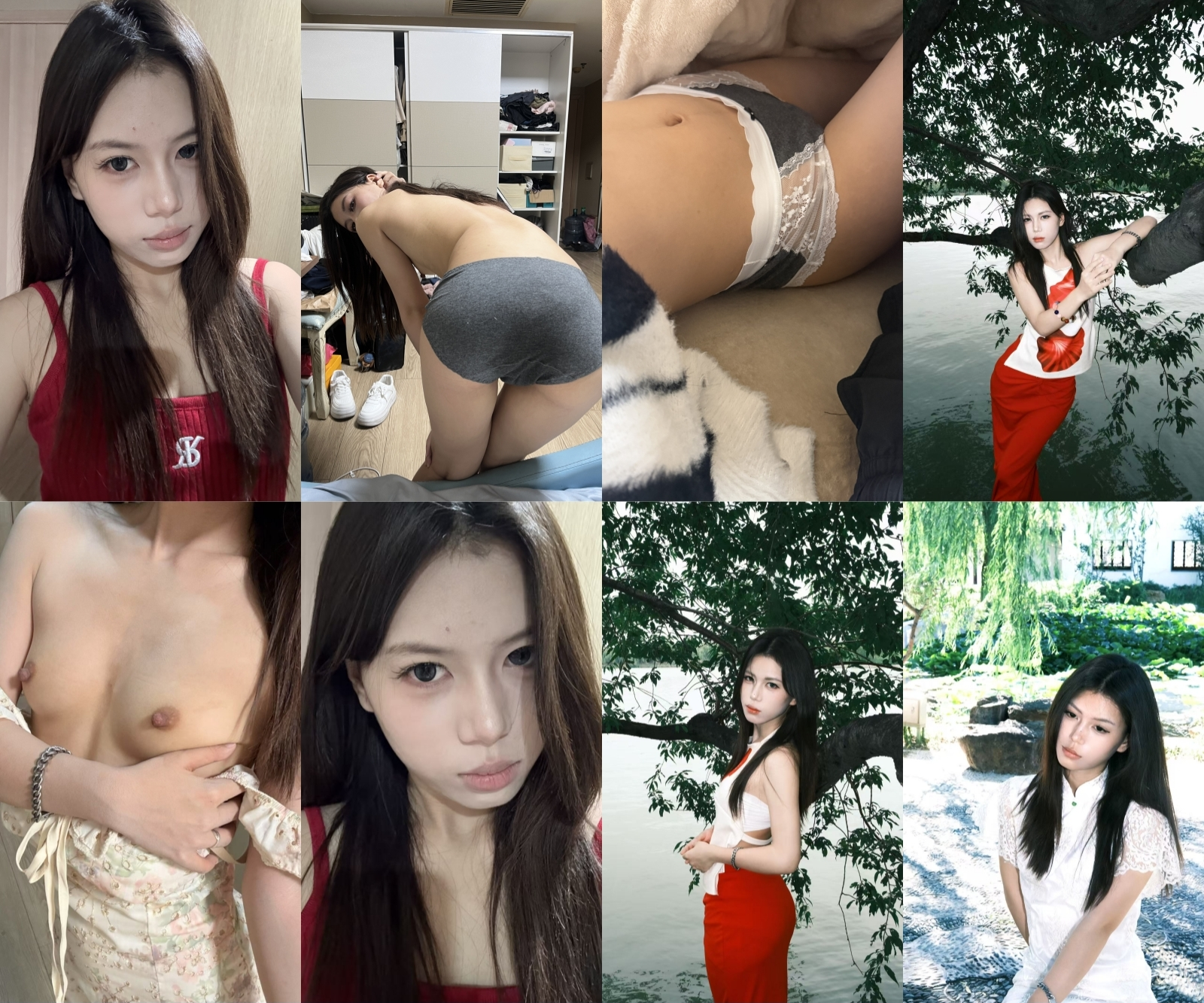 【S级泄密】北京市丰台区北宫镇高颜值露脸豪放红衣圣诞妹，自己主动拿自己的手机拍性爱视频，歪嘴咬嘴唇加大分（6V） 预览图 1