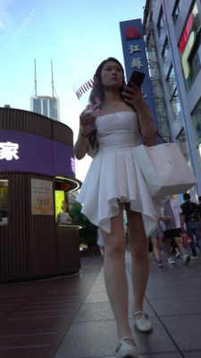 【WaltzCD】华尔兹2024系列之24抹胸白裙肉丝 预览图 1