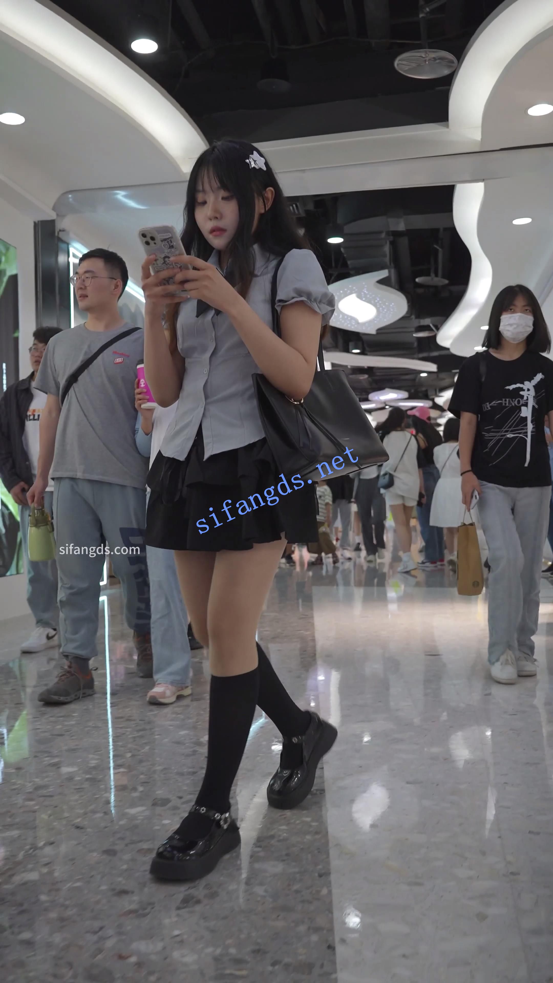 (BC-B-213)丝袜6部小合辑..肉丝配蕾丝边内..黑丝制服前台 预览图 2