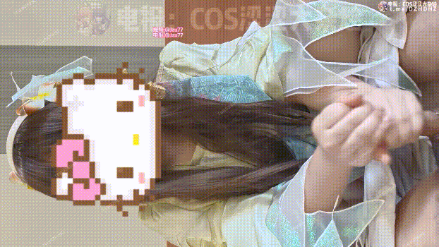 ✅洛丽塔COS少女『季节』加藤惠 摩卡小樱 白丝白手套口交足交榨精！主动女上骑乘榨精(3V) 预览图 18