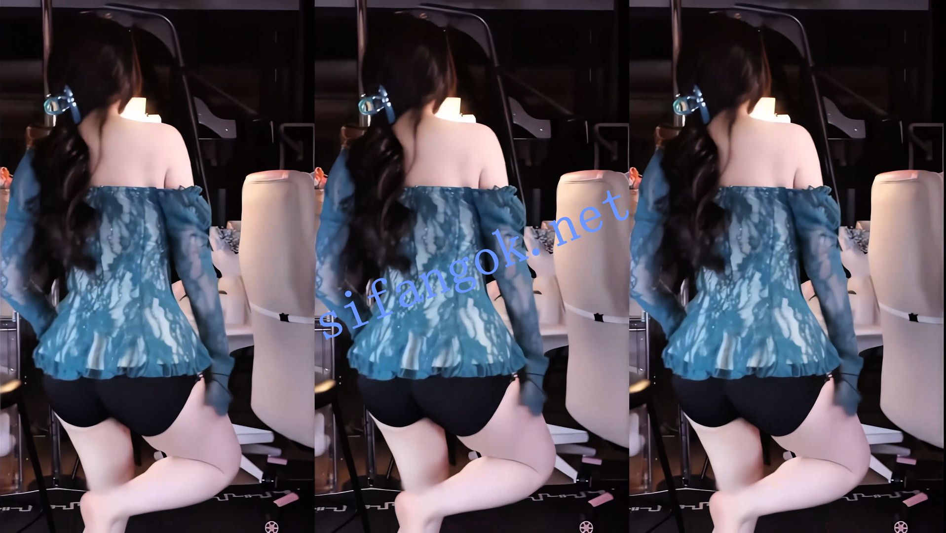 【虎牙】小酒窝翁馨 转会虎牙初夜直播，极限擦边狂怼肥臀 预览图 11