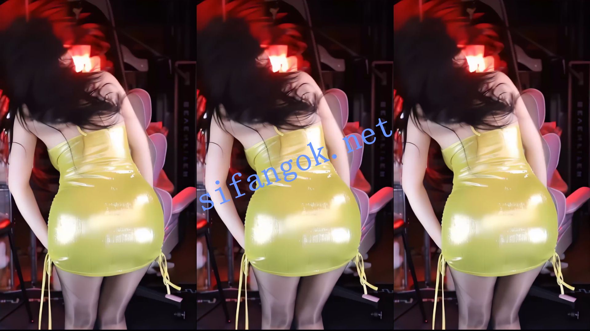 【虎牙】小酒窝翁馨 转会虎牙初夜直播，极限擦边狂怼肥臀 预览图 10