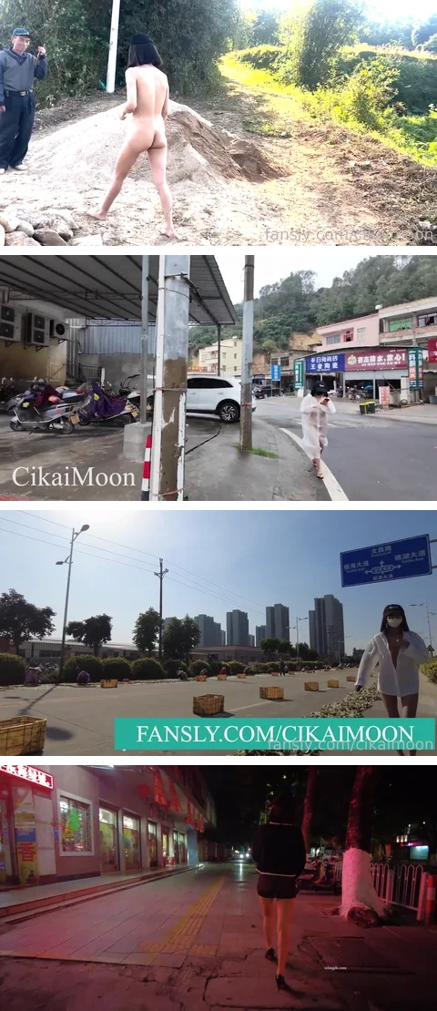 cikaimoon – 露出神人 送逼下乡 大胆露出调戏大爷 颜料画成假衣服 街边露出截至1月最新大合集【213V132G】 预览图 28