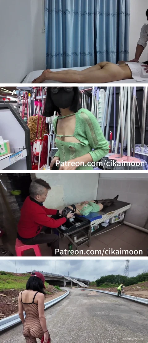 cikaimoon – 露出神人 送逼下乡 大胆露出调戏大爷 颜料画成假衣服 街边露出截至1月最新大合集【213V132G】 预览图 34