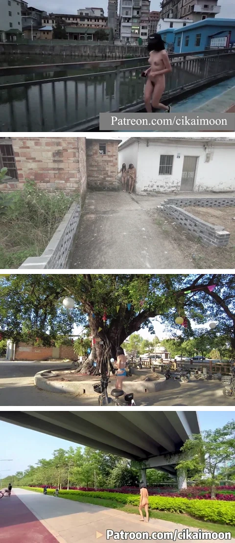 cikaimoon – 露出神人 送逼下乡 大胆露出调戏大爷 颜料画成假衣服 街边露出截至1月最新大合集【213V132G】 预览图 23