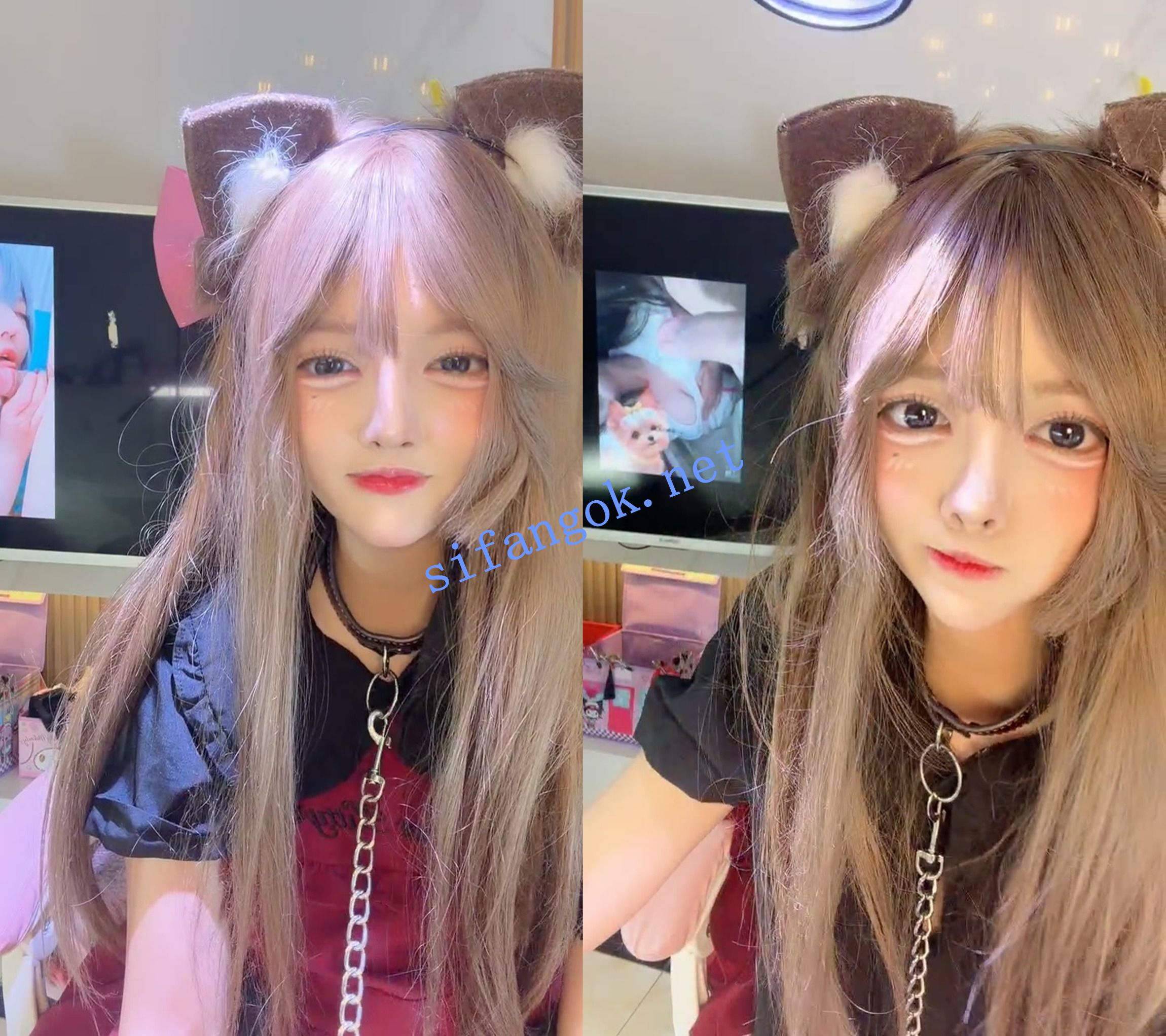 ██Cosplay角色扮演~【张晚萌】屁股大白浆多，道具一插就流