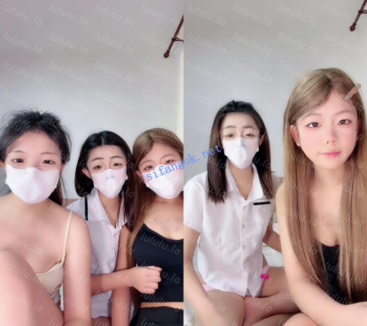 ██3个小姑娘同台表演！【咩咩羊】相互自慰抠逼各种表演