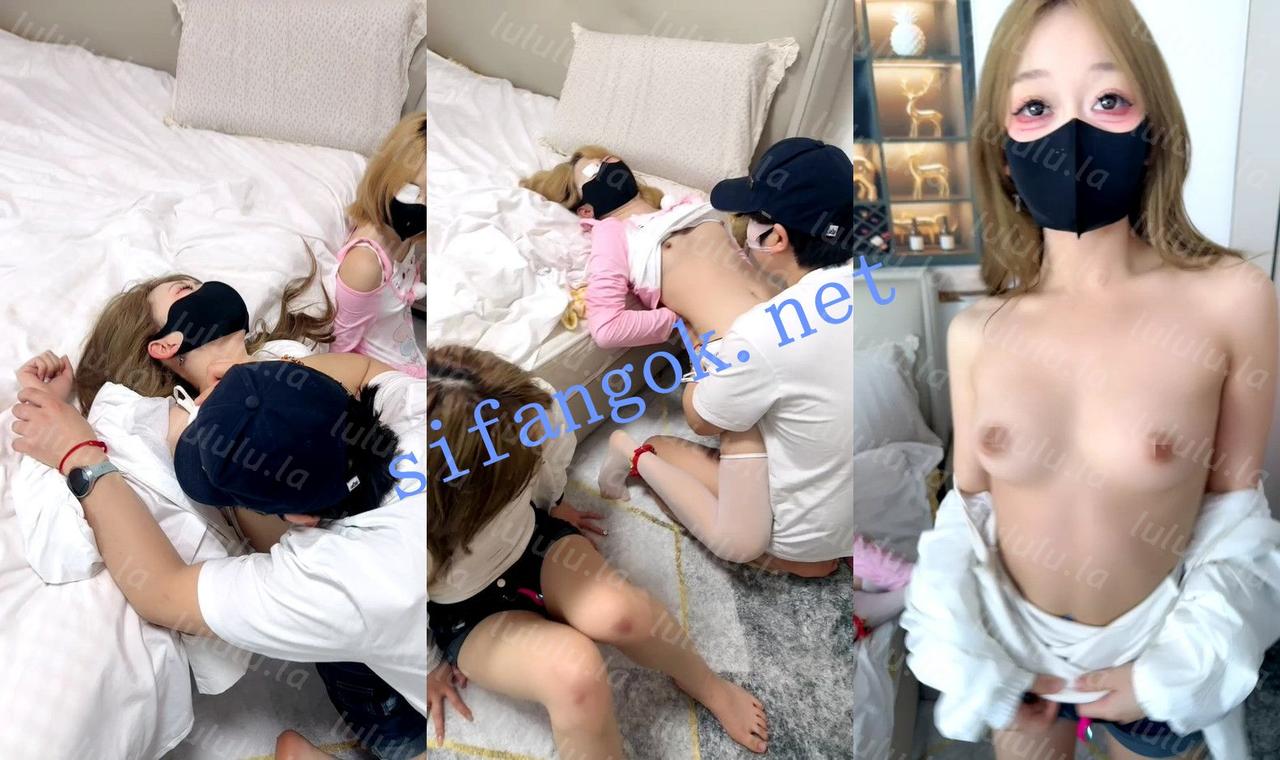 ⚡【幼水若若】两个涉世未深的小太妹被带到酒店玩双飞！~