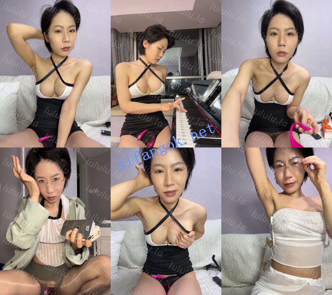 ☑️钢琴老师下海！逼毛超级多~【Suotomeai】道具喷水~爽的很 预览图 1