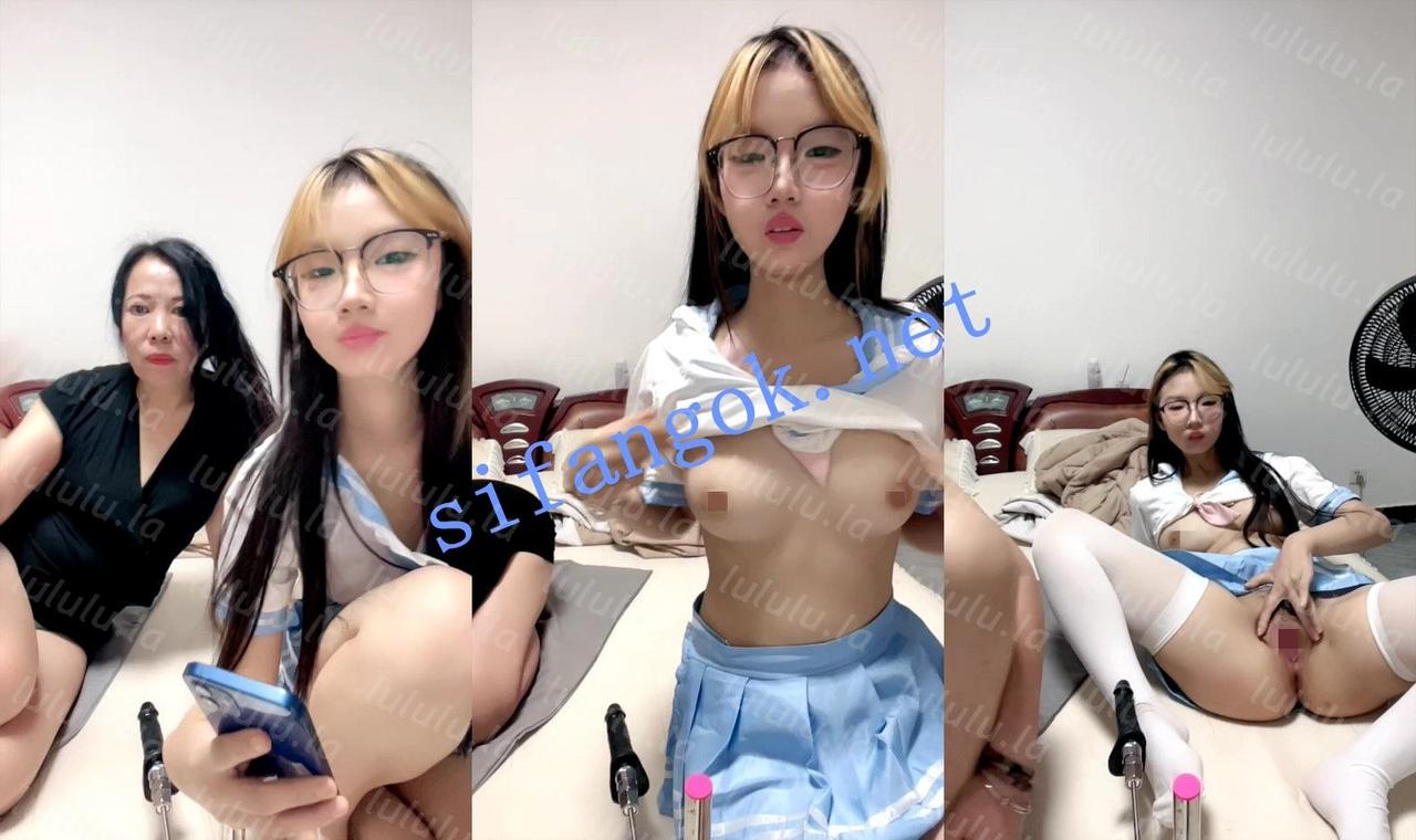 ⚡【07少萝】真实母女下海！眼镜学生妹和妈妈一起插逼！~ 预览图 1